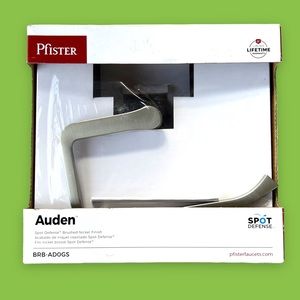 Pfister Price BRB-AD0GS Auden Towel Ring Brushed Nickel. NWT.